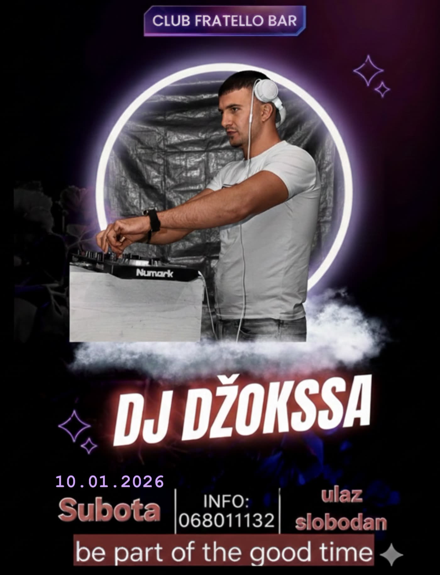 DJ Dzoksa na nastupu – DJ Ulcinj